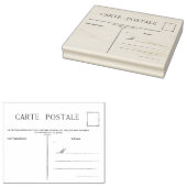 Tampons Encreurs Carte Postale Française Vierge Modèle Rubbe (Tamponné)