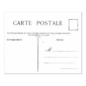 Tampons Encreurs Carte Postale Française Vierge Modèle Rubbe (Impression)