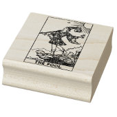 Tampons Encreurs Carte Tarot : L'idiot : Texte personnalisé