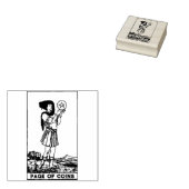 Tampons Encreurs Carte Tarot : Page Pièces / Pentacles Personnalisé (Tamponné)