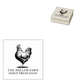 Tampons Encreurs Carton d'oeuf frais Farmhouse personnalisé (Tamponné)