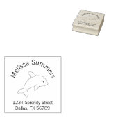 Tampons Encreurs Cartoon Jumping Dolphin Address 1w (Tamponné)