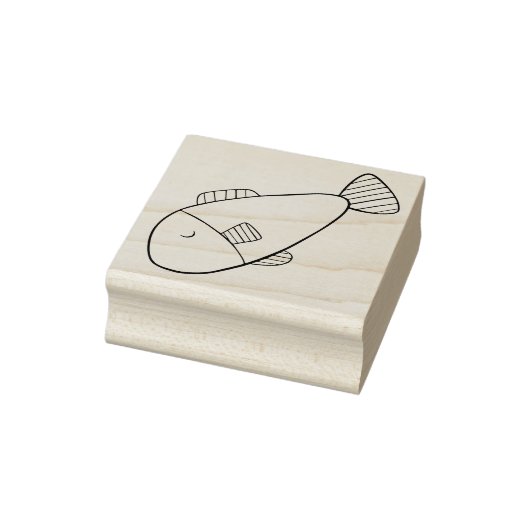 Tampons Encreurs Cartoon Whimsical Cute Poisson Caoutchouc (Tampon)