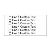 Tampons Encreurs Case à cocher Entreprise personnalisée traditionne (Impression)