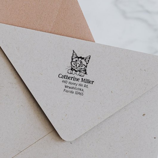 Tampons Encreurs Cat European Short Hair Return Adresse