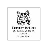 Tampons Encreurs Cat Norwegian Forest Adresse de retour (Impression)
