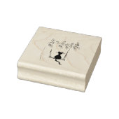 Tampons Encreurs Cat On Swing Wood Stamp (Tampon)