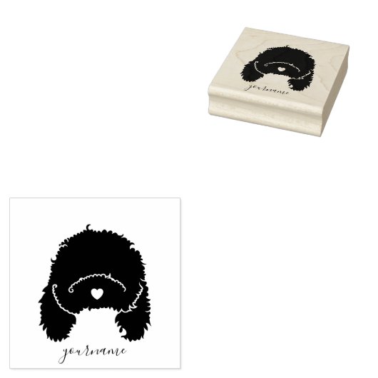 Tampons Encreurs Cavoodle Poodle mignon Chien chiot (Tamponné)