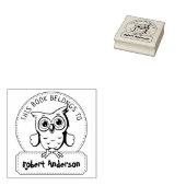 Tampons Encreurs Ce Livre Appartient À, Chouette Mignonne, Livre En (Tamponné)