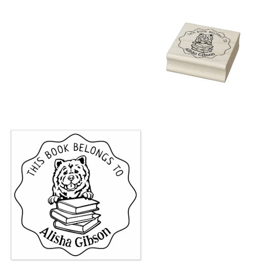 Tampons Encreurs Ce Livre Appartient À, Chow Chow Chow (Tamponné)