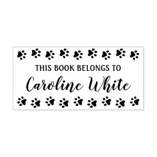 Tampons Encreurs Ce livre appartient à d'élégants empreintes de pat