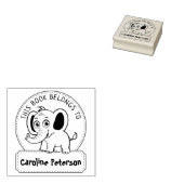 Tampons Encreurs Ce Livre Appartient À, Eléphant mignon, Livre Enfa (Tamponné)