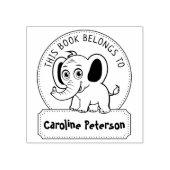 Tampons Encreurs Ce Livre Appartient À, Eléphant mignon, Livre Enfa (Impression)