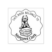 Tampons Encreurs Ce Livre Appartient À, Mignon Doberman (Impression)