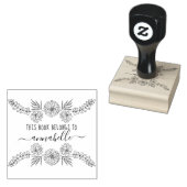 Tampons Encreurs Ce Livre Appartient À | Monogramme (Tamponné)