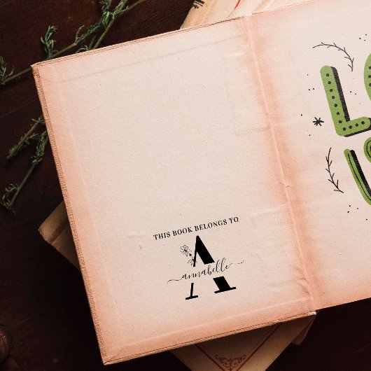 Tampons Encreurs Ce Livre Appartient À | Monogramme