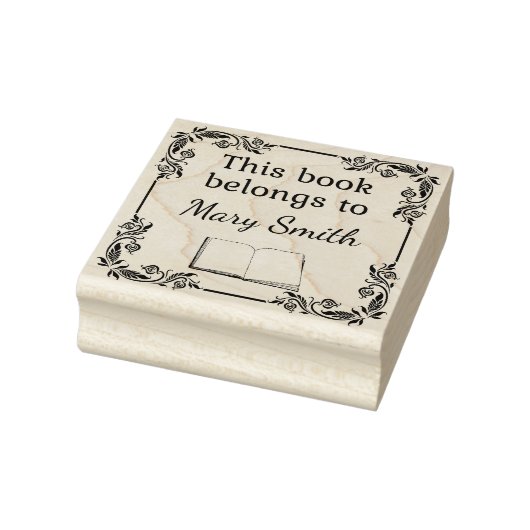 Tampons Encreurs Ce Livre Appartient À | Timbre en bois (Tampon)