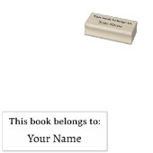 Tampons Encreurs Ce Livre Appartient À : Votre Nom Modern Simple (Tamponné)