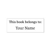 Tampons Encreurs Ce Livre Appartient À : Votre Nom Modern Simple (Impression)