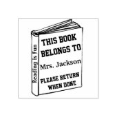 Tampons Encreurs Ce livre appartient au Timbre en caoutchouc (Impression)