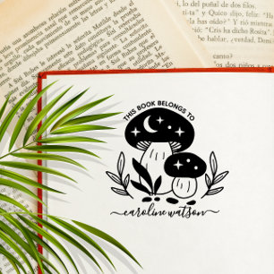 Tampons Encreurs Ce livre appartient au Timbre en Caoutchouc de Cha