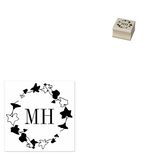 Tampons Encreurs Ceinture en caoutchouc monographique Iv Wreath per (Tamponné)