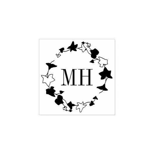 Tampons Encreurs Ceinture en caoutchouc monographique Iv Wreath per (Impression)