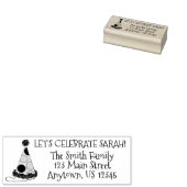 Tampons Encreurs Célébrons Polka Dot Anniversaire Adresse (Tamponné)