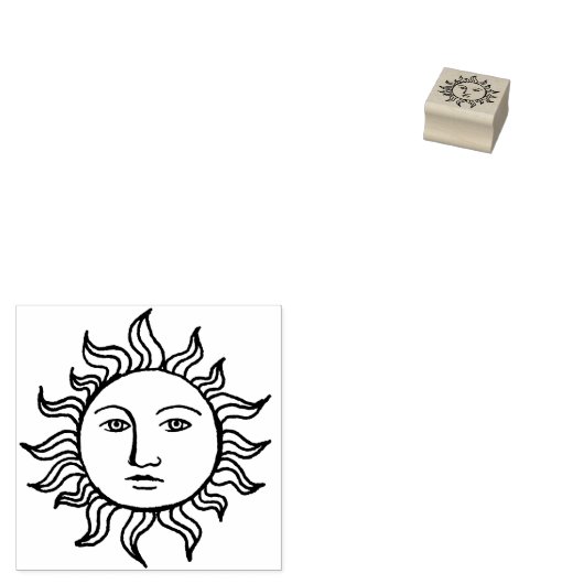 Tampons Encreurs Céleste Face Soleil Été Journalisation Scrapbookin (Tamponné)