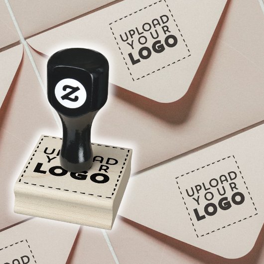 Tampons Encreurs Centre Square Business Logo Custom Rubber Stamp