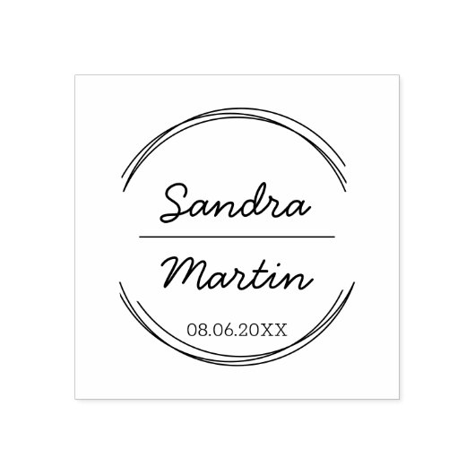 Tampons Encreurs Cercle personnalisable (Impression)