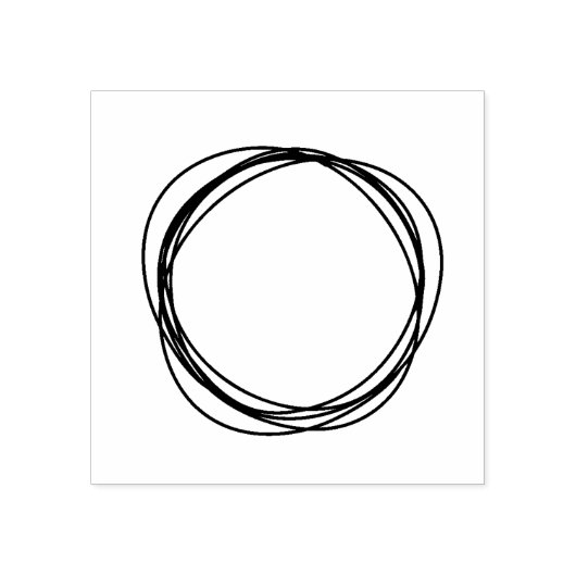 Tampons Encreurs Cercles Cadre Bois Art Timbre (Impression)