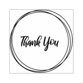 Tampons Encreurs Cercles, sonneries merci timbre. (Impression)