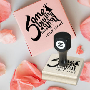 Tampons Encreurs Certains Bunny Vous Aime Cute Pun Stylish Typograp