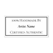 Tampons Encreurs Certificat d'authenticité fait main (Impression)