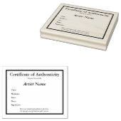 Tampons Encreurs Certificat d'authenticité Modèle d'art (Tamponné)