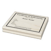 Tampons Encreurs Certificat d'authenticité Modèle d'art (Tampon)