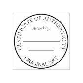 Tampons Encreurs Certificat d'authenticité pour l'oeuvre d'art orig (Impression)