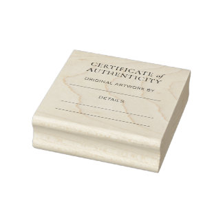 Tampons Encreurs Certificat d'authenticité Remplir
