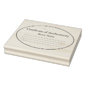 Tampons Encreurs Certificat ovale d'authenticité Timbre d'oeuvre (Tampon)