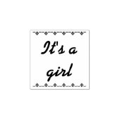 Tampons Encreurs C'est un timbre en caoutchouc pour fille (Impression)