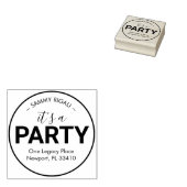 Tampons Encreurs C'est une adresse de retour de fête (Tamponné)