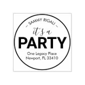 Tampons Encreurs C'est une adresse de retour de fête (Impression)