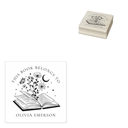 Tampons Encreurs Cette Ex Libris Appartient À Modern Bookplate (Tamponné)