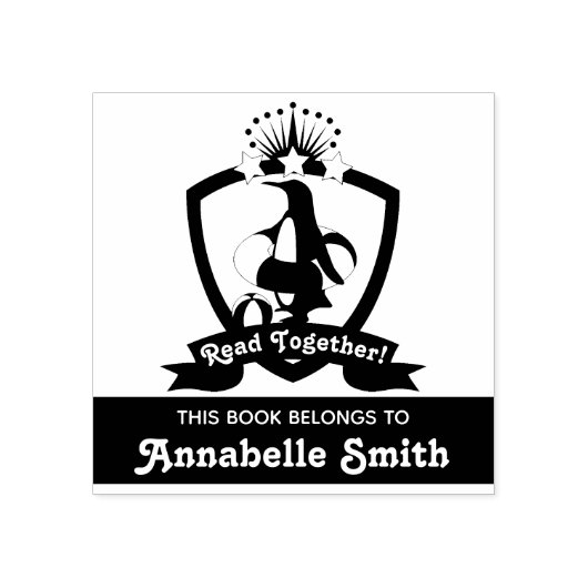 Tampons Encreurs Cette Exemplaire Appartient À Mignon Manchot Enfan (Impression)