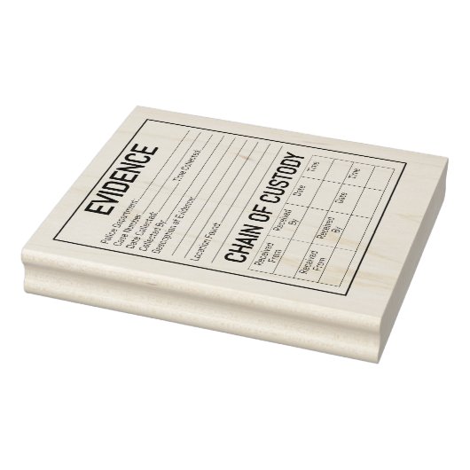 Tampons Encreurs Chaîne de possession des preuves jeu de rôle sur l (Tampon)