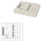 Tampons Encreurs Chaîne de possession des preuves jeu de rôle sur l (Tamponné)