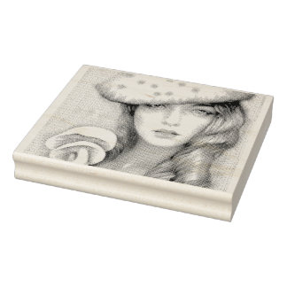 Tampons Encreurs champignon de dame moderne vintage cool