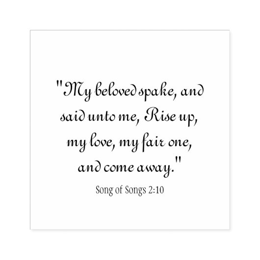 Tampons Encreurs Chanson des chansons 2:10 (Impression)