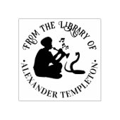Tampons Encreurs Charmeur de serpents et nom de livre de la bibliot (Impression)